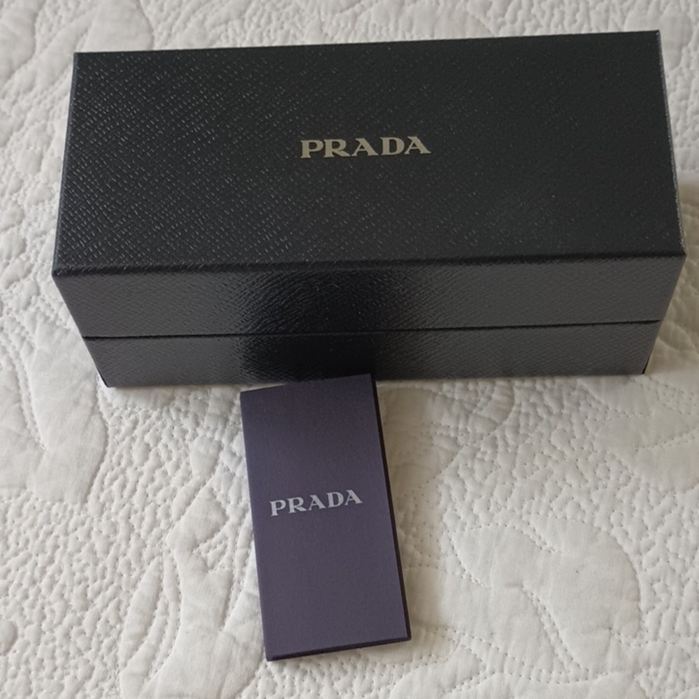Prada Branded Black Empty Sunglasses Box & Booklet.